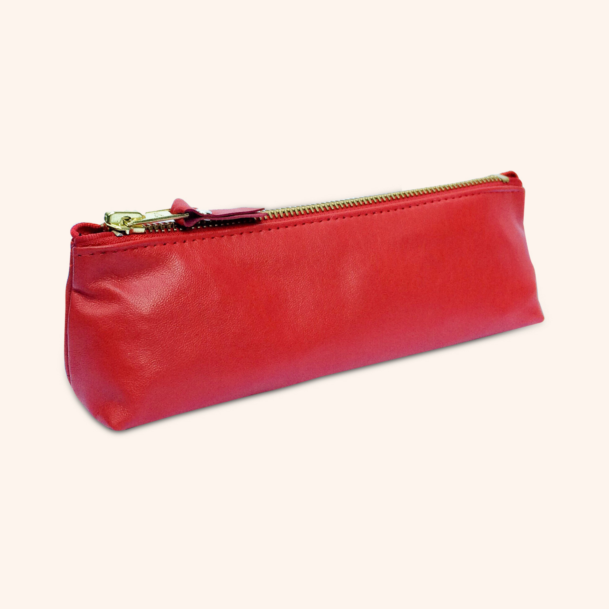 100% Genuine Leather Pouch – Ferrari Red