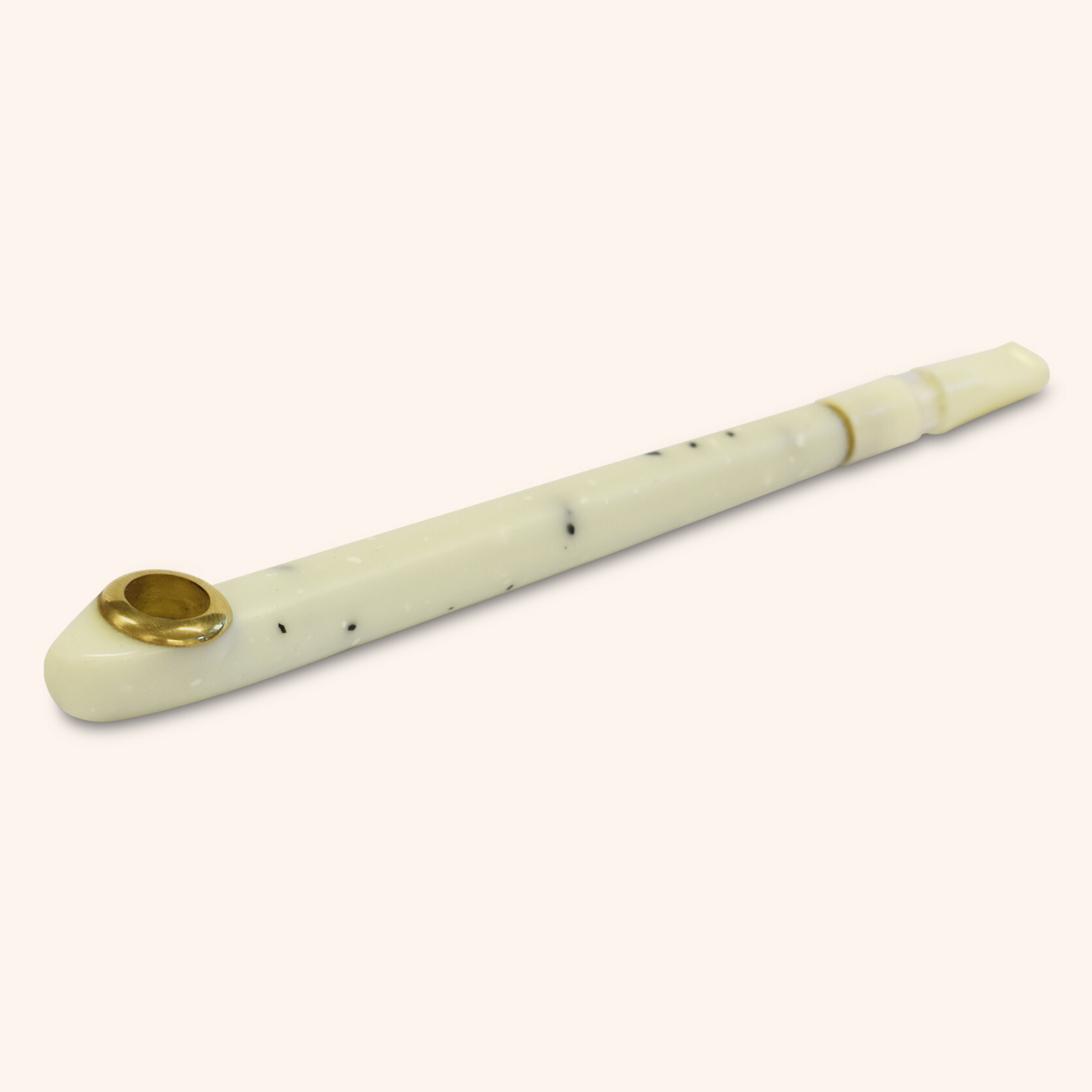 Fleckle White 505 Medwakh Pipe