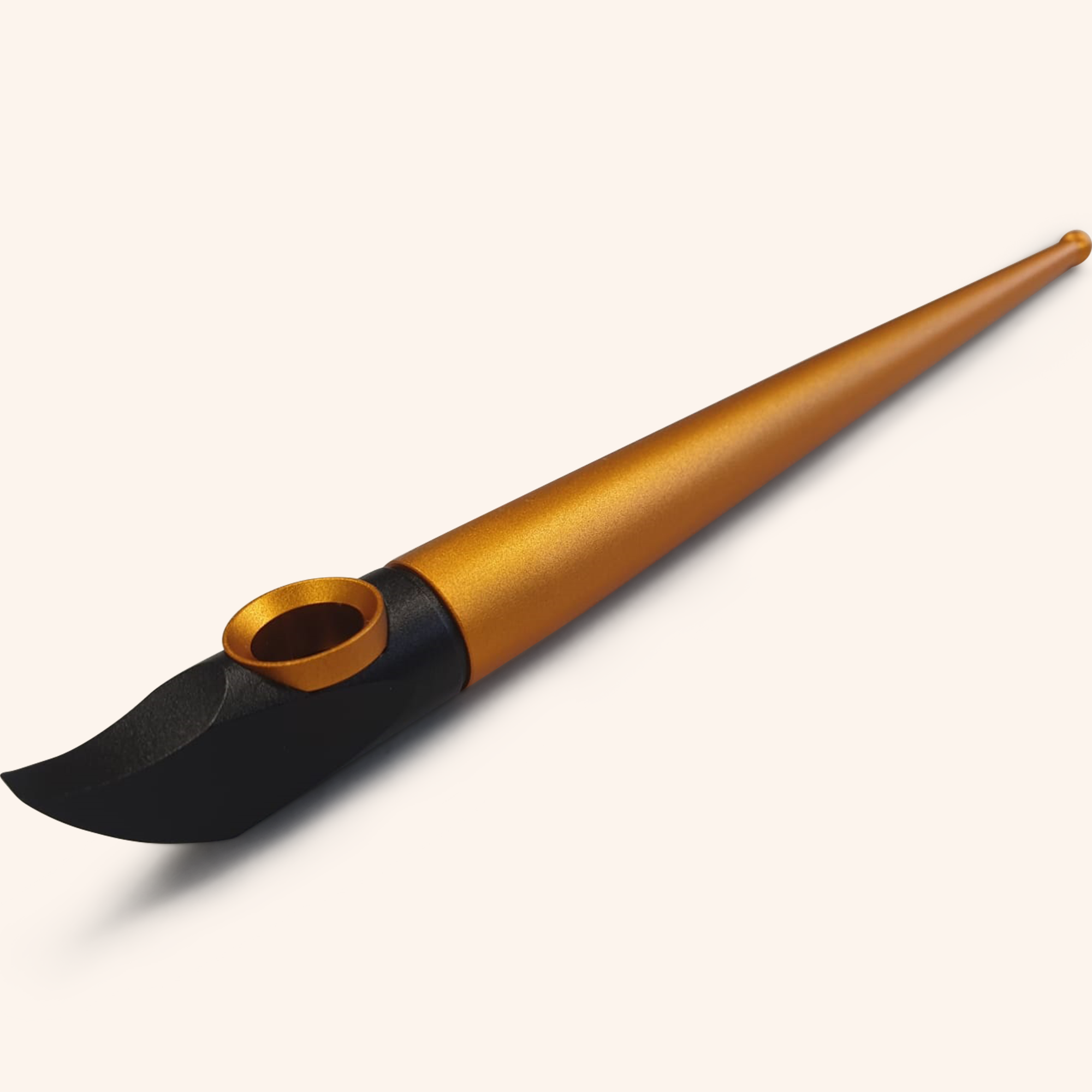 Gold Loupolus Medwakh Pipe