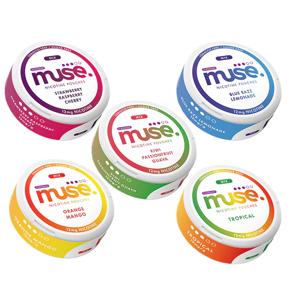 12mg Muse Nicotine Pouches (UK Made) &#8211; 20 Pouches