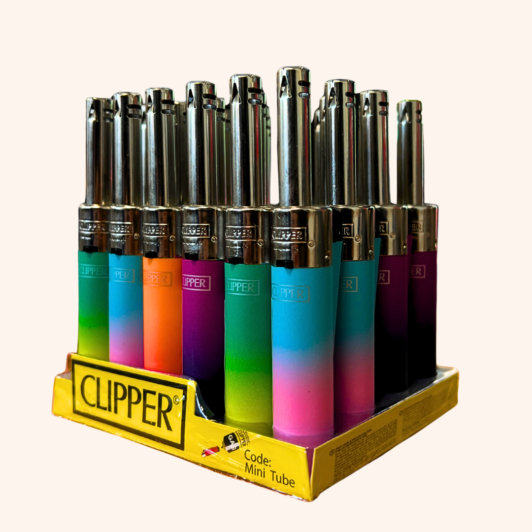 Clipper Mini Tube Colourful Lighters